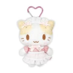 ましゅまろみたいなふわふわにゃんこ カラビナ付きマスコット メイド - 2