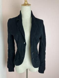 RALPH LAUREN BLACK LABEL カーディガン　BLACK 美品のサムネイル