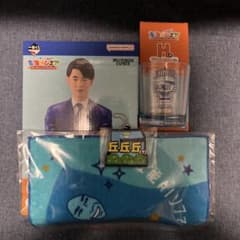 도카이 온에어 1번 쿠지 료 피규어 글라스 타월 러버쳐