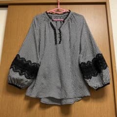 QVC アンドラブ　チェック柄　チュニック　Lサイズのサムネイル
