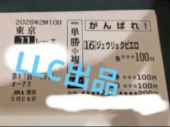 コピー馬券】ジュウリョクピエロ JRA 第87回オークス がんばれ馬券