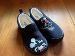 [New and unused] Mi Key Mouse Kids' 17cm Black Indoor Shoes