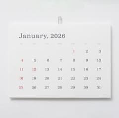 ANDO GALLERY 2026 CALENDAR 罫線なしのサムネイル
