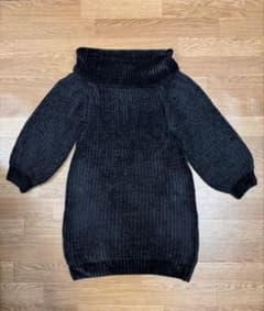 AZUL BY MOUSSY オフタートルニット ブラック Mのサムネイル