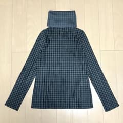 希少☆プリーツプリーズ イッセイミヤケ 千鳥格子 タートルネック