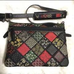 印傳　パッチワークデザイン ショルダーバッグ