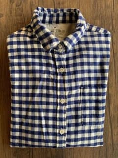 無印良品　ギンガムチェックシャツのサムネイル