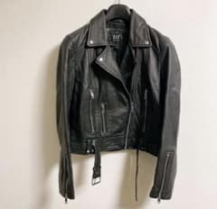 ZARA trf collection 羊革 ダブル ライダースジャケット 本革 - メルカリ