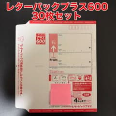 折らずに発送】日本郵便 レターパックプラス600（30枚セット）
