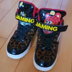 JAM　ジャム　ヒョウ柄 スパイダーマン キッズシューズ　18cmのサムネイル
