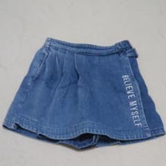 デニム キュロットスカート  140cmのサムネイル