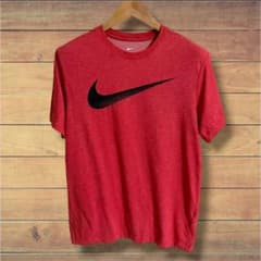 NIKE 나이키 DRI-FIT 티셔츠 M 상당 레드 빅 스와시 반팔