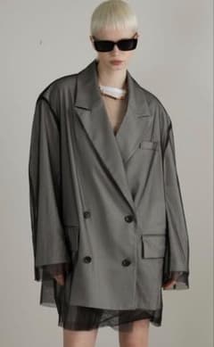 prank project /Tulle Layered Over Jacket - メルカリ
