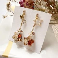 秋色color星レジン♡ピアス　1880 m62064891672_1.jpg?1665331045