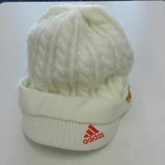 アディダスadidasニット帽白ホワイトのサムネイル
