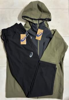 新品】ASICS/ハイブリッド ウインドバリア ジャケット・パンツセット