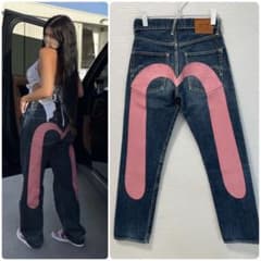EVISU No.2 Lot.2000 W27×L35 ピンク大黒 ビッグカモメ - メルカリ
