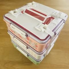 角型3段 ランチボックス Ｌ アフタヌーンティーのサムネイル