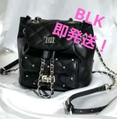 ♡ ダーリッチ Darich ♡ キルティングビジューミニリュック BLK