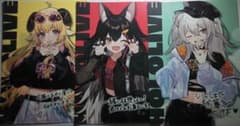 【中古品】ホロライブ A5クリアファイル(わため、ミオ、ぼたん)3種セットのサムネイル
