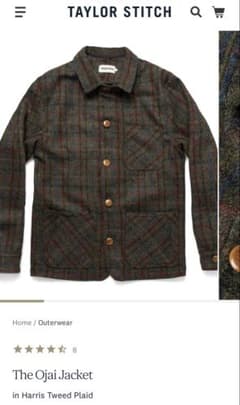 【TAYLOR STITCH】The Ojai Jacket ハリスツイードのサムネイル