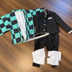 鬼滅の刃　竈門炭治郎　ハロウィン　キッズコスプレ　衣装のサムネイル