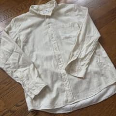 n*s様 ✨UNIQLO ✨ユニクロ フランネルシャツ 長袖シャツ オフホワイトのサムネイル