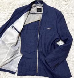 ZARA MAN テーラードジャケット リネン100 春夏 大きいサイズ2XL 