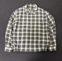 Yves Saint Laurent チェック柄ジップアップブルゾン Yves Saint Laurent チェック柄ジップアップブルゾン - メルカリ