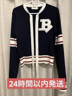 Bibiy. B. CLUB TIE CARDIGAN ネイビー - メルカリ