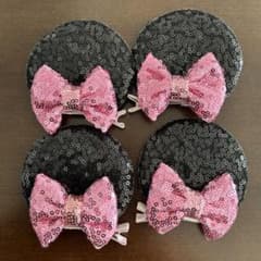 ディズニーヘアピン　ミニー　ピンク　2個組のサムネイル