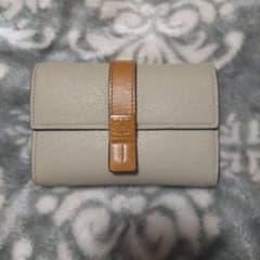 ロエベLOEWEバーティカルウォレットアナグラ厶 ライトオーツ