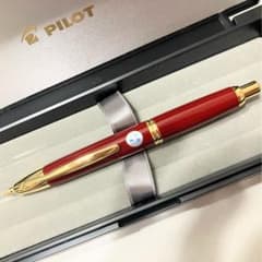 お値下げ 18金 パイロット 万年筆 キャップレス ディープレッド F 新品のサムネイル