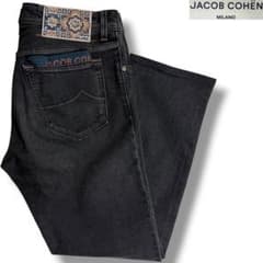 J6461 美品 ヤコブコーエン 現行BARDストレッチデニムパンツ 黒 31 