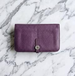 HERMES ドゴン　パープル　長財布 Wallet Dogon HERMES ドゴン パープル 長財布 Wallet Dogon - メルカリ
