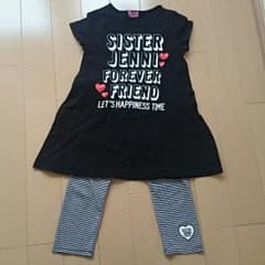 ゆうさま専用☆ジェニィ 半袖ワンピース&ボーダー7分丈レギンスのサムネイル