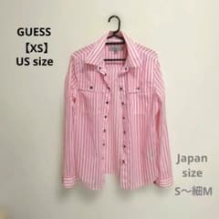 GUESS ピンクストライプ 長袖シャツのサムネイル