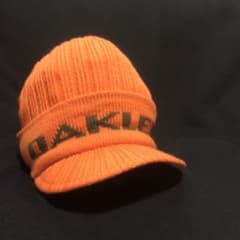 90s 00s oakley ツバ付きニット帽 ニットキャップ ビーニー y2k - メルカリ