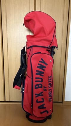 JACK BUNNY キャディバッグ レッド - メルカリ