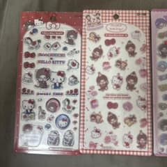 モンチッチ ハローキティ シール 4枚セットのサムネイル
