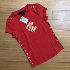 新品　ROCAWEAR ロカウェア　y2k スタッツデザインTシャツ　赤のサムネイル