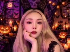うさ耳 カチューシャ レース 黒 パーティ ハロウィン 大人可愛い コスプレのサムネイル