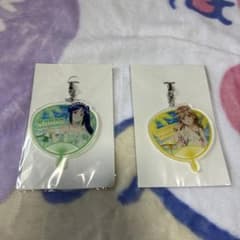 ラブライブ！サンシャイン!! 松浦果南 国木田花丸 うちわ風アクリルチャームのサムネイル