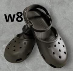 クロックス カリン　メリージェーン W8 ブラック ブラウン 2足組 24cm 専用 【美品✨】crocs クロックス メリージェーン サンダルw8