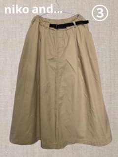 niko and... ベルト付きロングフレアスカート③（Mサイズ）