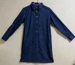 UNIQLO デニム シャツワンピース Mサイズのサムネイル