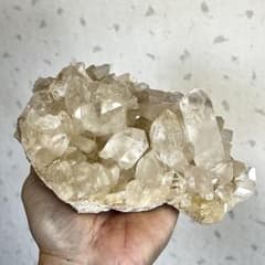 迫力あり　ヒマラヤ水晶　マニカラン産クラスター　天然　高波動　虹入り m62086337757_1.jpg?1769482783