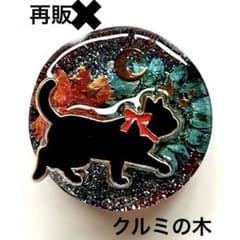 新作☆レジンヘアゴム 黒猫♡ナイトウォーク - メルカリ