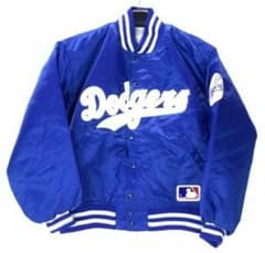 新品】USA 製 MLBドジャース 野茂英雄選手 背番号入 中綿入り 