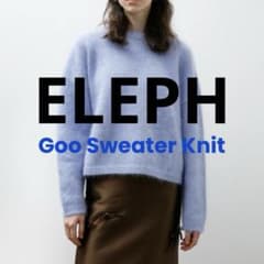 ELEPH Goo Sweater Knit Light Blue - メルカリ